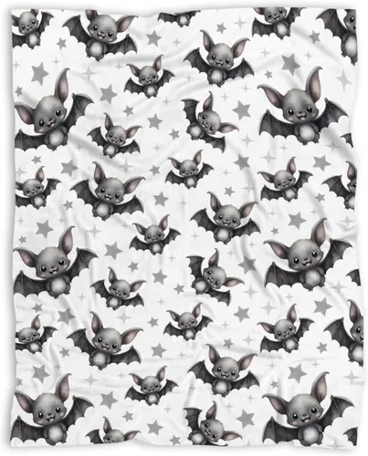 Miniatura 58 de Manta de murciélago de Halloween para bebé, regalo súper suave, manta acogedora para recién nacido, manta de recepción para bebé, manta para cuna