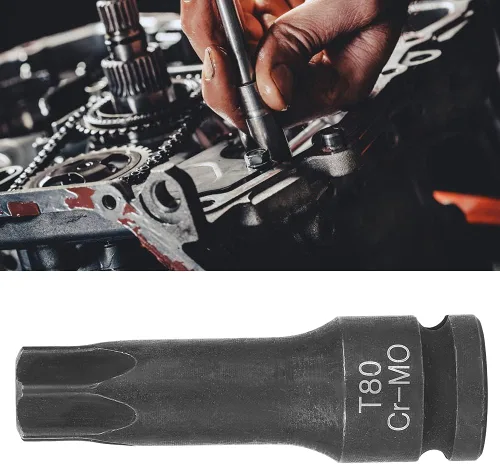 Miniatura 3 de Kadimendium Adaptador de enchufe de 1/2 pulgada, reductor de impacto, accionamiento de cabeza de estrella, llave de impacto neumática