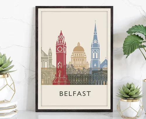 Miniatura 31 de Póster de ilustración de Lisboa, póster de horizonte de Lisboa Portugal, impresión de paisaje urbano y monumento, arte de pared para el hogar