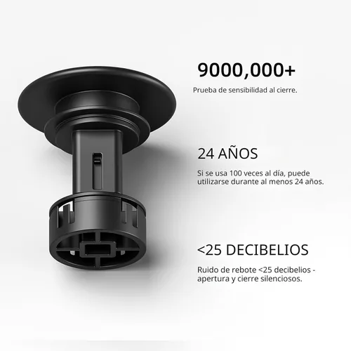 Miniatura 8 de Ryuwanku Grifo de Baño Negro Mate Moderno de Cascada para Lavabo de Baño con Mango Único Adecuado para 1 o 3 Orificios, Incluye Placa de Cubierta