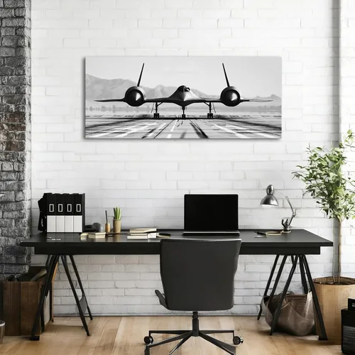 Miniatura 2 de KLVOS Arte de pared en blanco y negro, gran avión, impresión sobre lienzo para habitación de niños, decoración del hogar y la oficina, obra de arte