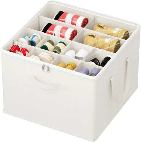 Miniatura 29 de Lifewit Organizador de almacenamiento de zapatos para armario para 12-16 pares, contenedor de almacenamiento grande de tela con cubierta