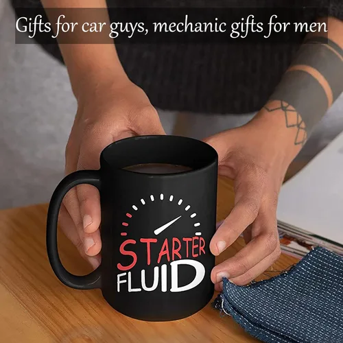 Miniatura 5 de Taza con líquido para principiantes, regalo divertido para el hermano entusiasta, regalo entusiasta para papá, papá, tío, mecánico, regalos
