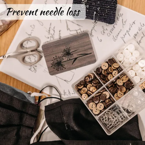 Miniatura 3 de Estuche de agujas personalizado con nombre, soporte para agujas de fotos, regalo de almacenamiento de costura para mamá, esposa, abuela (nombre)