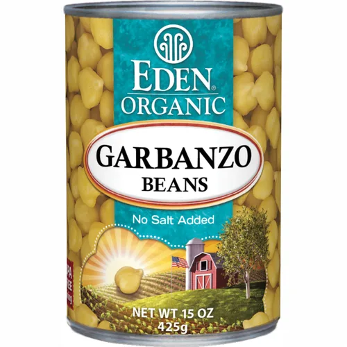 Miniatura 8 de Eden Garbanzos orgánicos, garbanzos, lata de 15 onzas (paquete de 12), sin sal añadida, sin OMG, sin gluten, vegano, kosher, cultivado en Estados