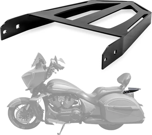 PSLER Respaldo de motocicleta Sissy Bar Portaequipajes para Victory Cross Road y Cross Country 2010-2014