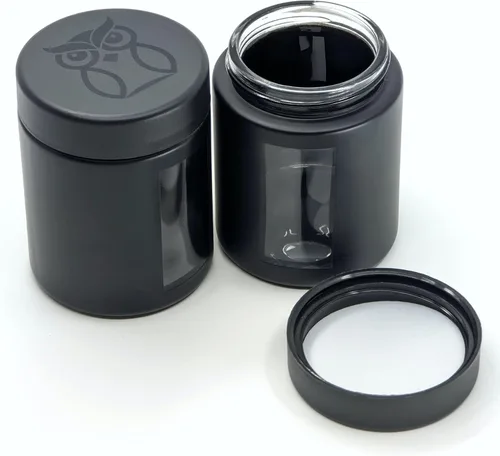 Treehouse Recipientes a prueba de olores (4.1 fl oz), tarros con tapas herméticas para hierbas, especias, café y té, tarros de almacenamiento de