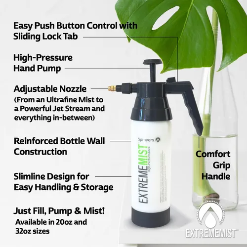 Miniatura 7 de ExtremeMIST Pulverizador automotriz de alto rendimiento – Pulverizador de bomba de mano para detalles interiores y exteriores – Mister portátil