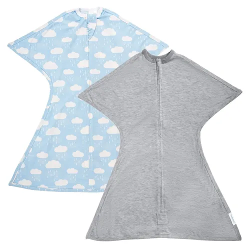 Miniatura 18 de SleepingBaby Zipadee-Zip - Paquete de 2 pañales de transición con diseño de estrella de mar para relajarse y dormir mejor, ideal para bebés Gris