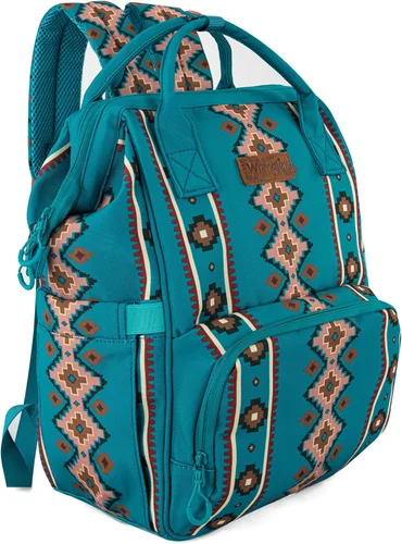 Miniatura 14 de Wrangler - Mochila Azteca Organizada, Mochila de Día, Bolsa de Viaje para Bebé con Correa para Silla de Paseo y Bolsillos Laterales para Botellas