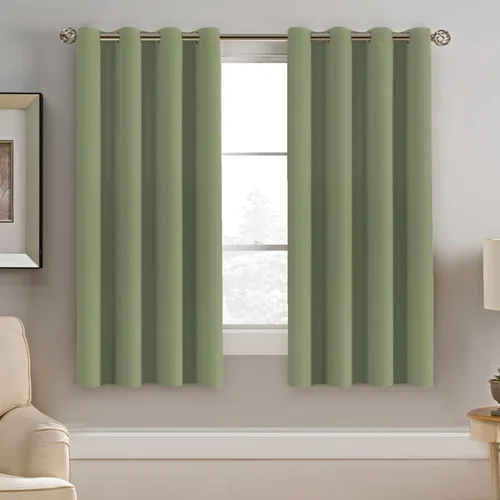 Miniatura 129 de H.VERSAILTEX - Cortinas blackout con aislamiento térmico y ojales en la parte superior, para patios, puertas correderas y división de habitaciones