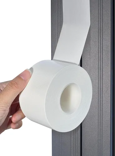 Cinta adhesiva transparente para sellado de ventanas, color blanco, película de aislamiento de corrientes de aire para ventanas, cinta adhesiva para