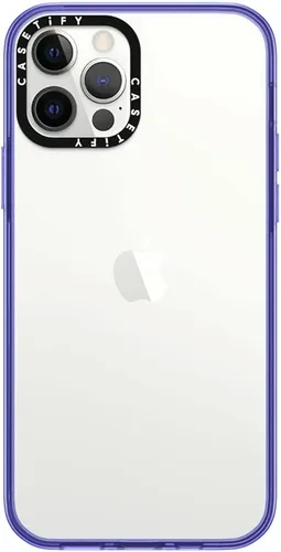 Miniatura 10 de CASETiFY Funda compacta para iPhone 12 [2 veces probada contra caídas de grado militar / protección contra caídas de 4 pies] - Negro transparente