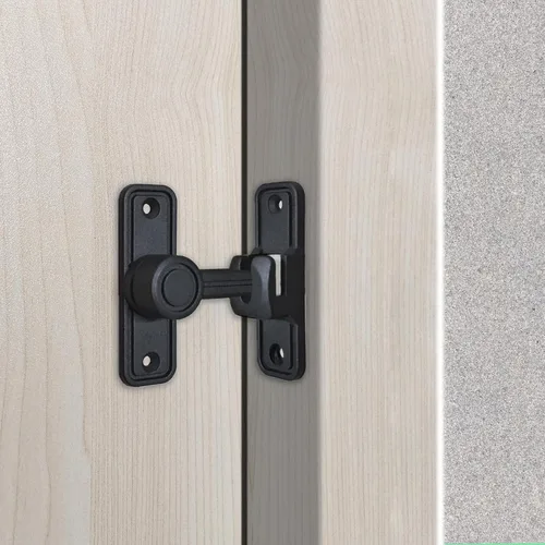 Miniatura 7 de WANLIAN Cerradura de puerta de granero de 90 grados Cerradura de puerta deslizante resistente Cerradura de puerta de bolsillo para 180 grados