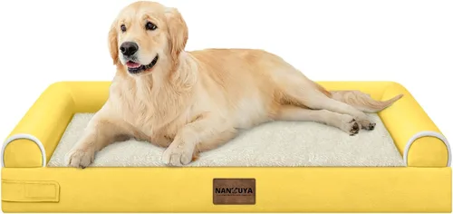 Miniatura 132 de Cama ortopédica lavable para perros medianos y grandes: cama con cojines de apoyo para perros medianos y grandes, cama impermeable de espuma tipo