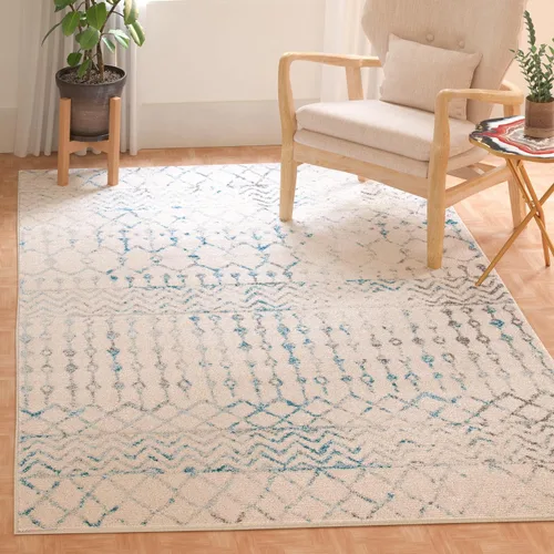 Miniatura 37 de SAFAVIEH - Alfombra de 4x6 de la colección Tulum, modelo TUL270G, diseño marroquí bohemio desgastado, no suelta pelusa y fácil de limpiar, ideal