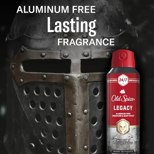 Miniatura 6 de Old Spice Spray corporal sin aluminio para hombres, aroma distintivo 24/7 y frescura duradera, protección contra olores durante todo el día, fácil