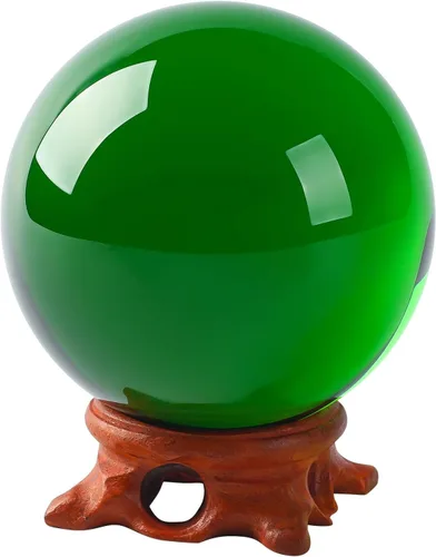 Miniatura 7 de Bola de Cristal Púrpura de 60mm con Soporte de Madera y Caja de Regalo para Magia, Lente de Fotografía, Decoración Familiar, Adivinación, Feng Shui