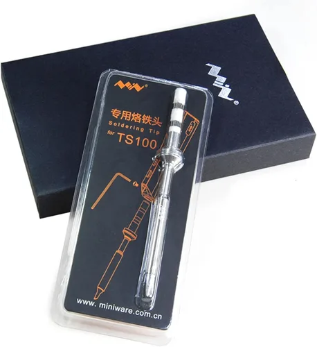 Miniatura 6 de Repuesto original de punta de soldador para Miniware TS100 TS101 Mini kit de soldador portátil para interiores y exteriores