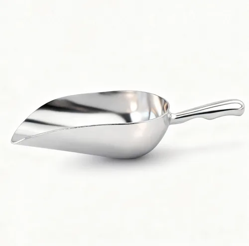 Miniatura 8 de Cuchara de aluminio fundido de 6 onzas, cuchara de hielo sólido de una pieza para cubitos de hielo, bar, cocina, cuchara multiusos de alimentos
