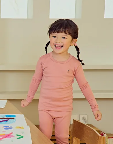 Miniatura 3 de moimoln Pijama de algodón suave y liso de manga larga para bebés y niños, 6 meses a 5 años