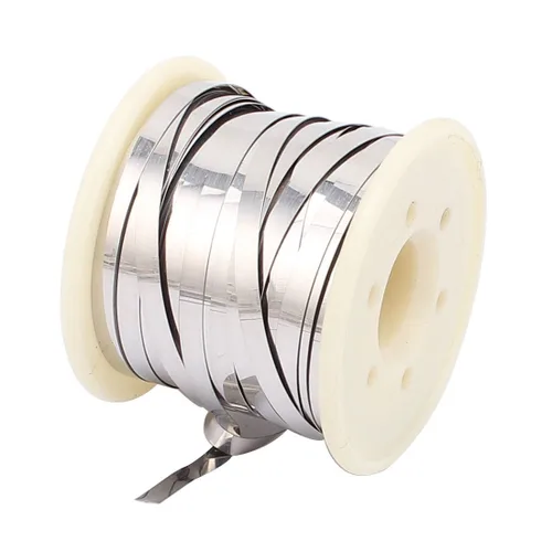 Miniatura 2 de uxcell A16030100ux0520 7.5M 24.6Ft 0.008x0.157 in Nichrome Flat Heater Wire para elementos calefactores