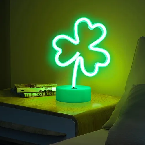 Miniatura 5 de Z luz de neón, Verde CLOVER