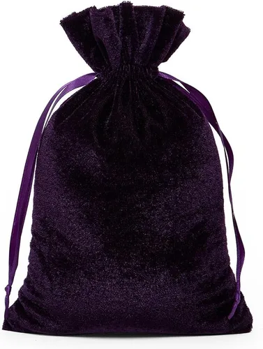 Paper Mart Bolsa de terciopelo con cordón – Bolsa de terciopelo con cordones para joyas y bolsa de regalo – Guarda y exhibe de forma segura tus