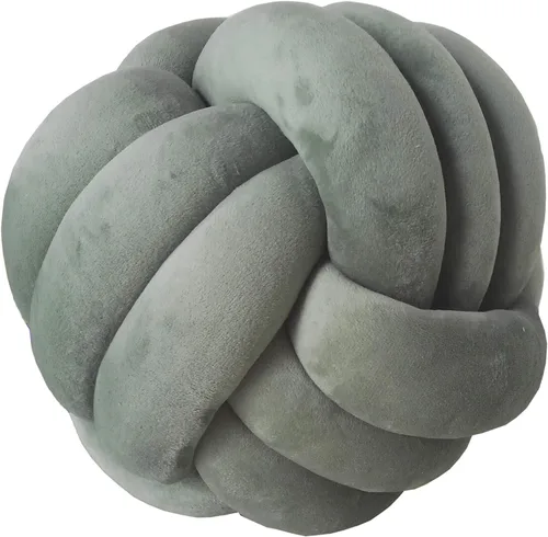 Miniatura 29 de Cyprinus Carpio Almohada de nudo de bola para el hogar (gris oscuro, 10.6 pulgadas), 1 unidad (paquete de 1)