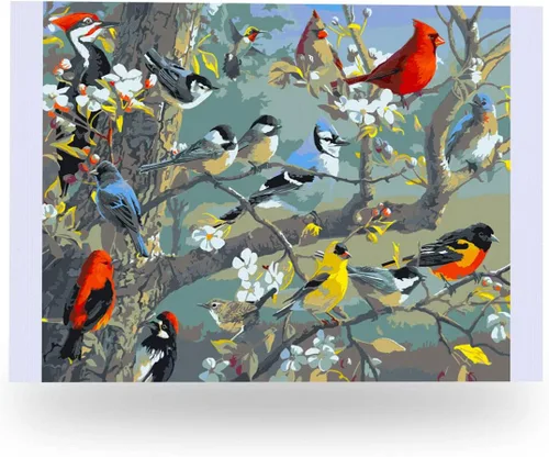 Ledgebay Pintura por números, para adultos, de principiantes a avanzados, divertidos proyectos de arte y manualidades, Rompecabezas de huerta, 16 x