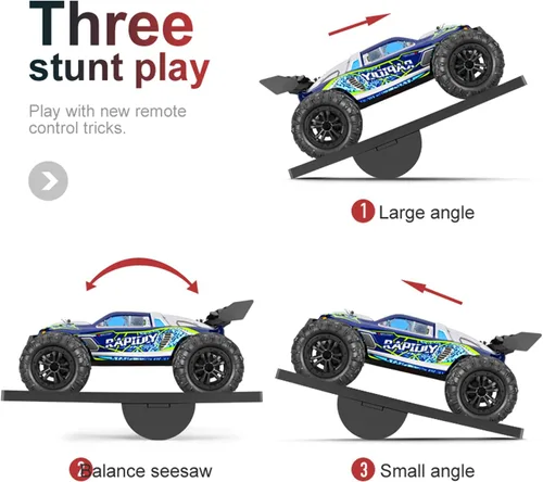 Miniatura 2 de Rampa de salto de coche RC tablero de despegue Stunt Playset para 1/8 1/10 1/12 1/14 1/16 RC Crawler Accesorios