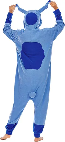 Miniatura 5 de Pijama de animal para adultos, con puntada, para cosplay, ropa para el hogar, color azul