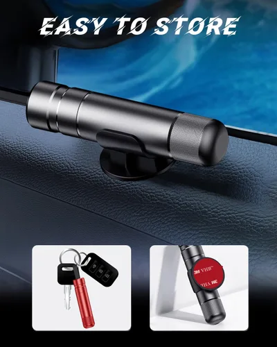 Miniatura 6 de SINSEN Martillo de Seguridad para Romper Ventanas y Cortador de Cinturón de Seguridad, Herramienta de Escape de Emergencia para Auto, Herramienta