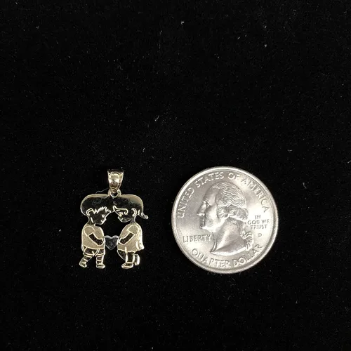 Miniatura 5 de Ioka Colgante de oro amarillo de 14 quilates para collar o cadena