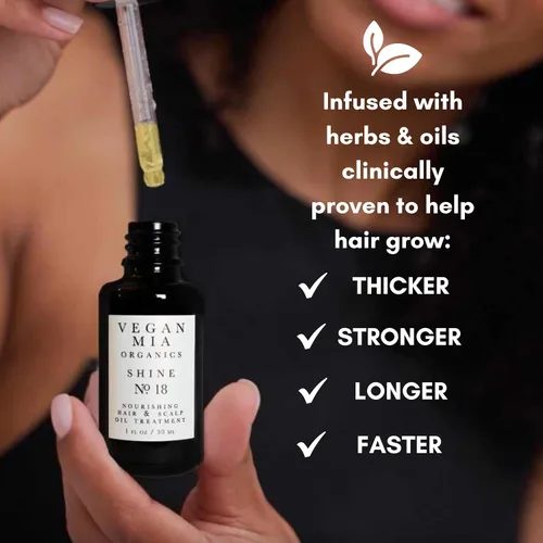 Miniatura 5 de Vegan Mia Aceite de romero orgánico USDA para el crecimiento del cabello con aceite de ricino y más, tratamiento de aceite para el cuero cabelludo