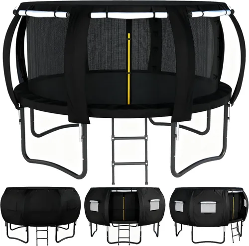 JINLI Tienda de campaña redonda para cama elástica de 12 pies (solo tienda), cubierta de sombrilla para cama elástica de tela Oxford, adecuada para