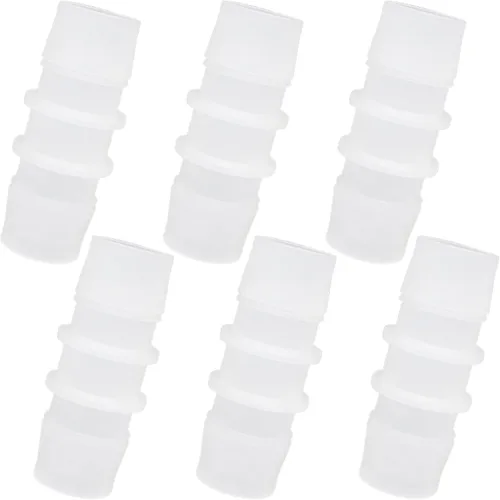 Accesorio de púa para manguera de plástico, conectores de tubería de 3/4" x 3/4", empalmador con púas reparador, adaptador de unión, 6 piezas