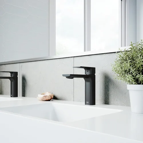 Miniatura 9 de VIGO Davidson VG01043MB - Grifo de baño de un solo mango de 6 pulgadas de alto, color negro mate