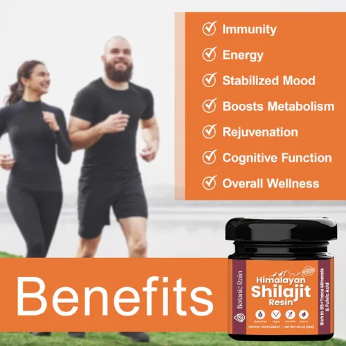 Miniatura 3 de Resina Shilajit pura del Himalaya para hombres y mujeres, más de 85 oligominerales, 75% más de ácido fúlvico para aumentar la energía y apoyo