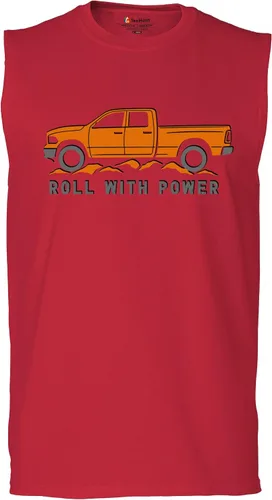 Miniatura 171 de Tee Hunt Camisetas gráficas y camisetas sin mangas para hombre Roll with Power Pickup Truck