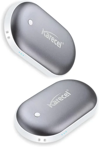 Miniatura 6 de Karecel - Calentadores de manos recargables 2 paquetes, calentadores de manos eléctricos de doble cara de 10,400 mAh, batería externa, calentadores