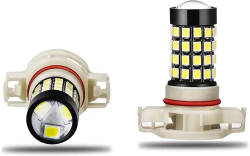 Miniatura 7 de Alla Lighting Bombillas LED antiniebla 2835 51-SMD superbrillantes 5202 5201 de 2000 lúmenes, PS19W 5202, 5201, repuesto para faros antiniebla de 12