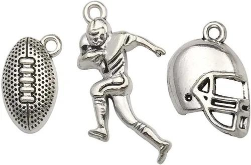 Miniatura 8 de Youdiyla Colección de 100 dijes de flores de árbol de plata, mini dijes pequeños de metal, suministros para manualidades para collar y pulsera