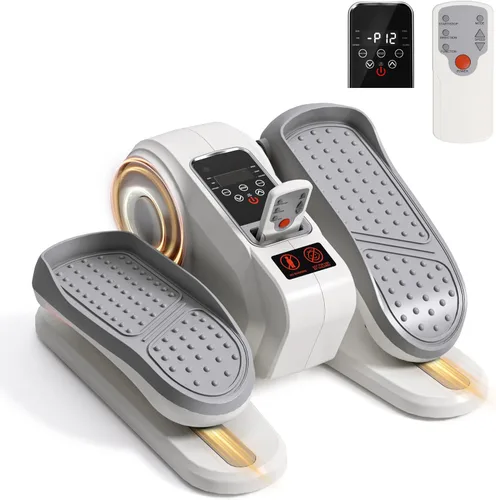 Miniatura 9 de Máquina elíptica para debajo del escritorio para personas mayores – Mini ejercitador de pedales para las piernas, compacto, silencioso y portátil