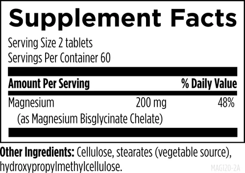 Miniatura 4 de Designs for Health Tabletas de quelato de magnesio – 200 mg de quelato de bisglicinato de magnesio – Suplemento sin OMG diseñado para ser más fácil