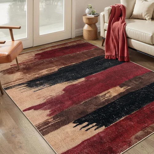 Miniatura 43 de Ciicool Alfombra de pasillo lavable de 2 x 6, alfombra moderna abstracta para pasillo, antideslizante, delgada, ligera, con estampado gris marino