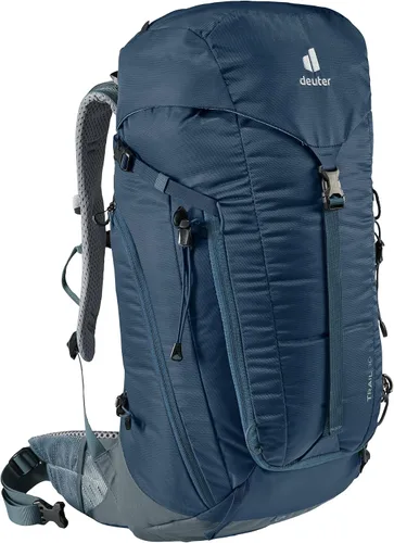 Miniatura 14 de Deuter Mochila Trail de 30L para ciclismo, senderismo y senderismo con ajuste estrecho, marco en U y transpirabilidad superior, almendra-profundo