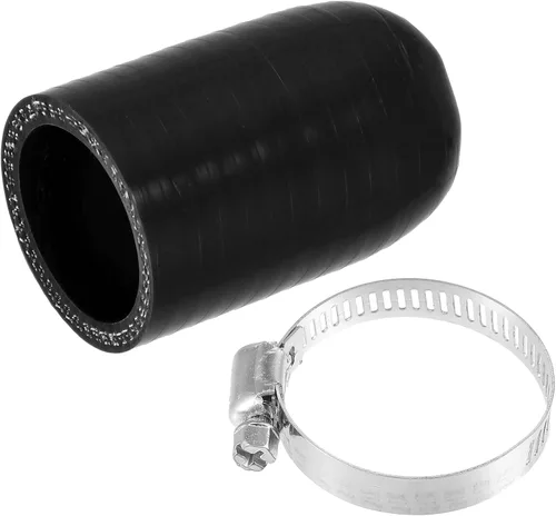 Miniatura 19 de uxcell 1 Unidades 0.236 in ID silicona refrigerante tapa con abrazadera para calentador de refrigerante derivación vacío puerto de agua negro
