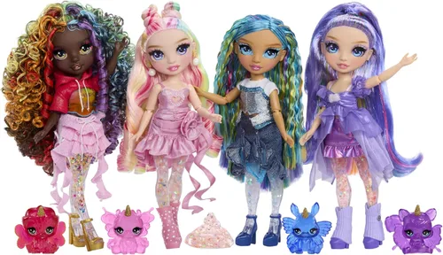 Miniatura 5 de Rainbow High Rainbow Shimmers with Slime - Bella, rosa de 11 pulgadas, crea una muñeca de moda arcoíris, kit de slime