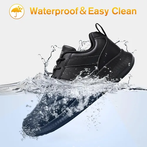 Miniatura 3 de Taquco Zapatos antideslizantes para hombre, impermeables, para cocina, chef, trabajo, servicio de alimentos, zapatos de trabajo antideslizantes